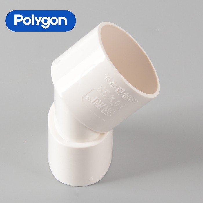 PVC Flat Pipe Series-Flat 45° Reducing Elbow