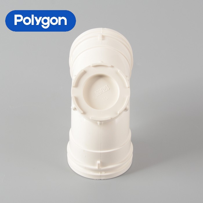 Polygon PVC 90°Elbow with Cleanout