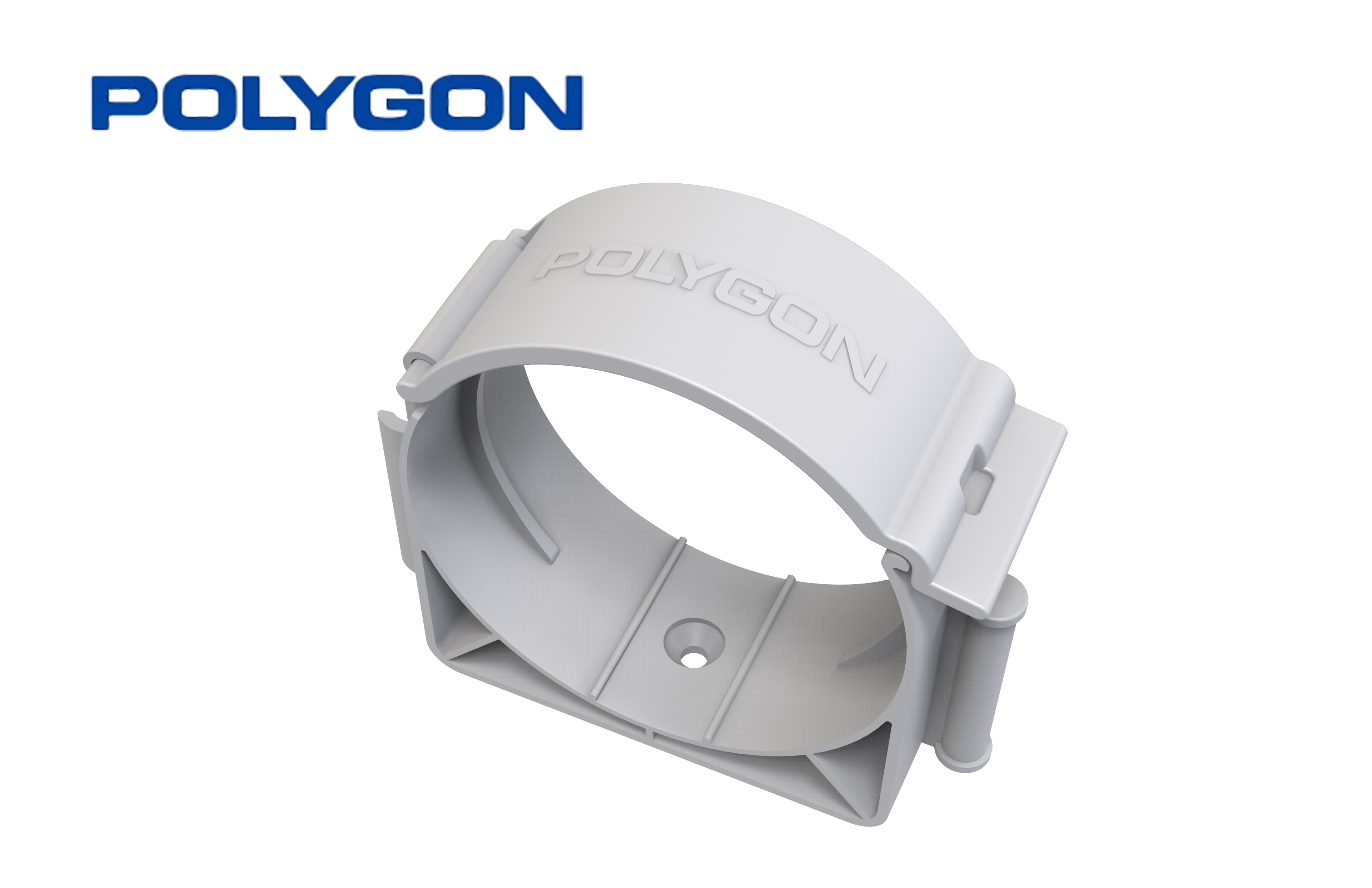 Polygon Gray New Type Cprrugated Round Pipe Clamp