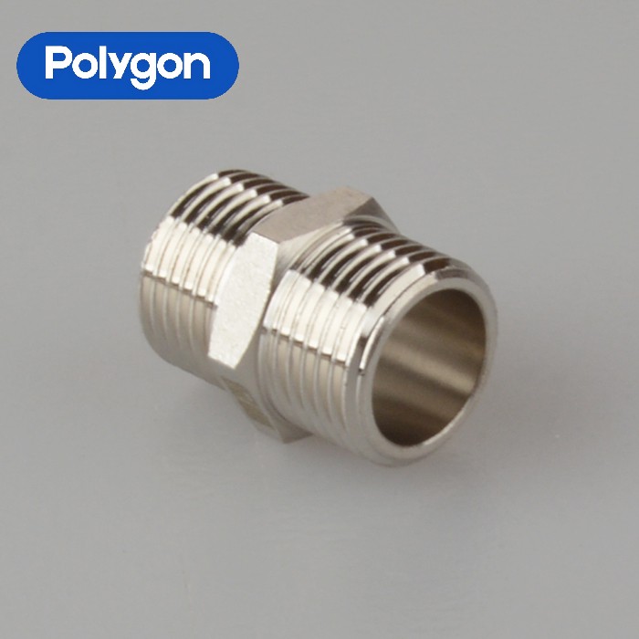 Brass Straight Fitting Double