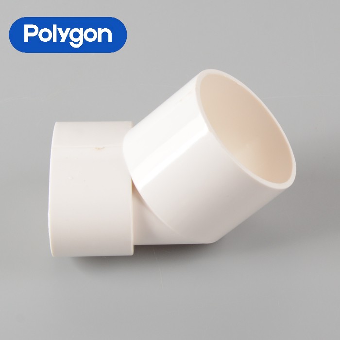 PVC Flat Pipe Series-Flat 45° Reducing Elbow