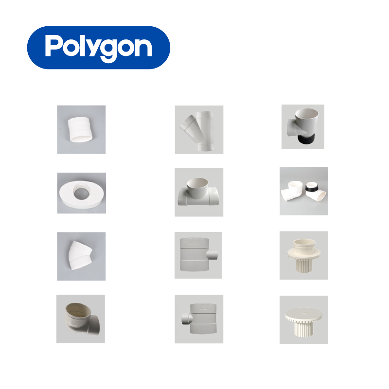 PVC Flat Pipe Fittings