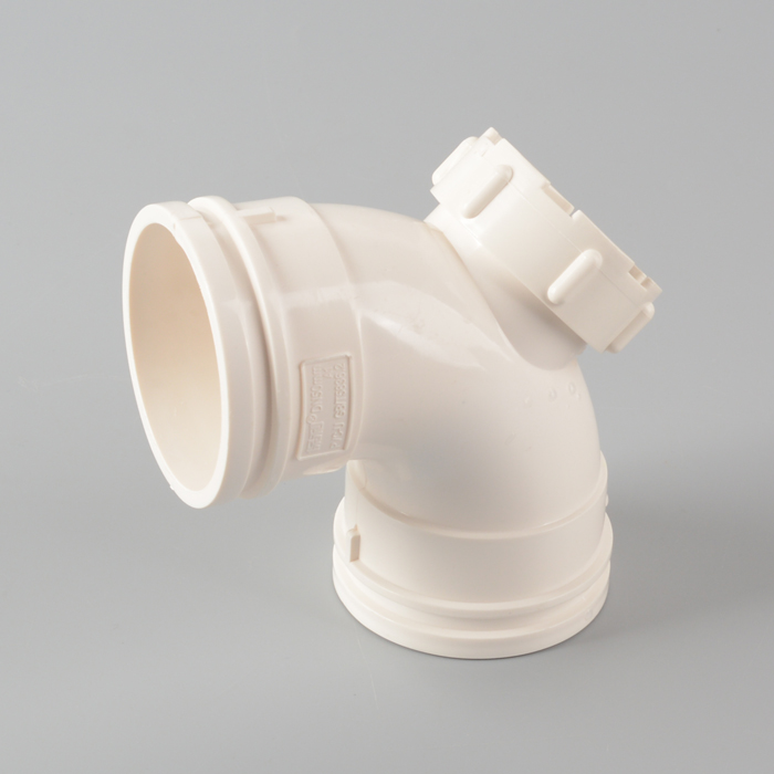 Polygon PVC 90°Elbow with Cleanout