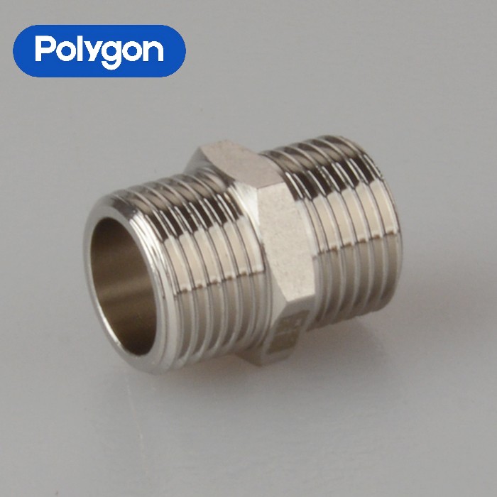 Brass Straight Fitting Double