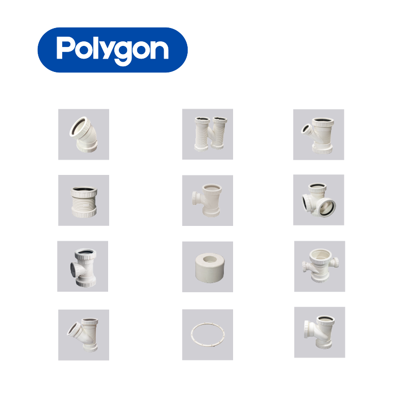 PVC-U Structured-Wall Silencing Pipe Fittings