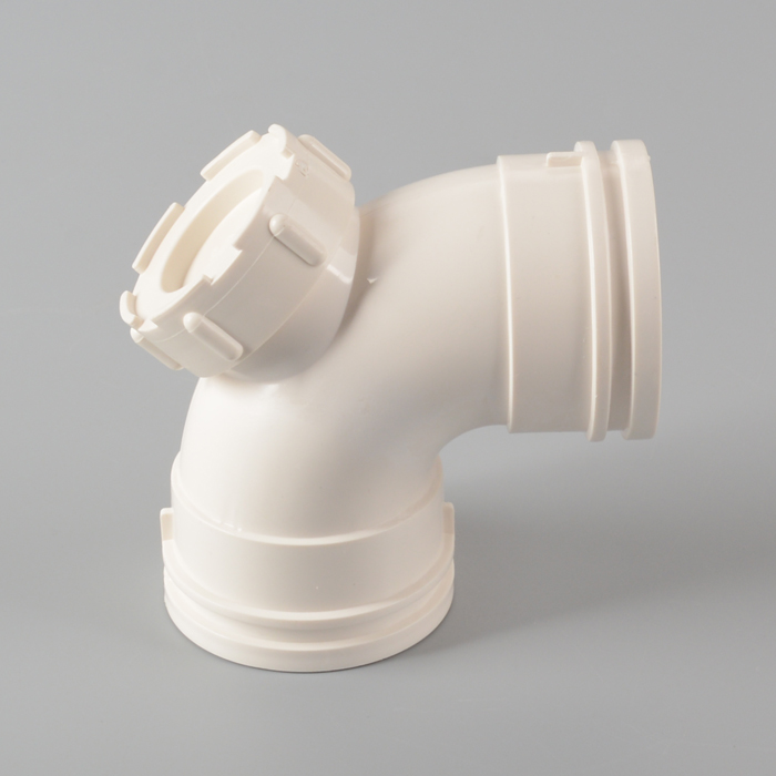 Polygon PVC 90°Elbow with Cleanout