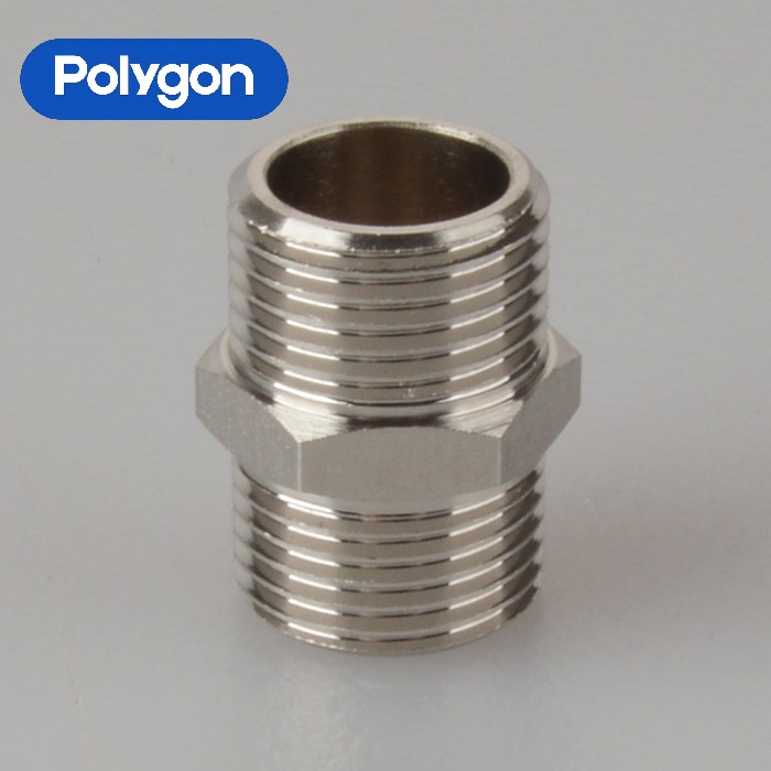 Brass Straight Fitting Double