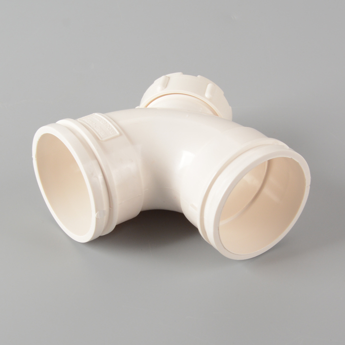 Polygon PVC 90°Elbow with Cleanout