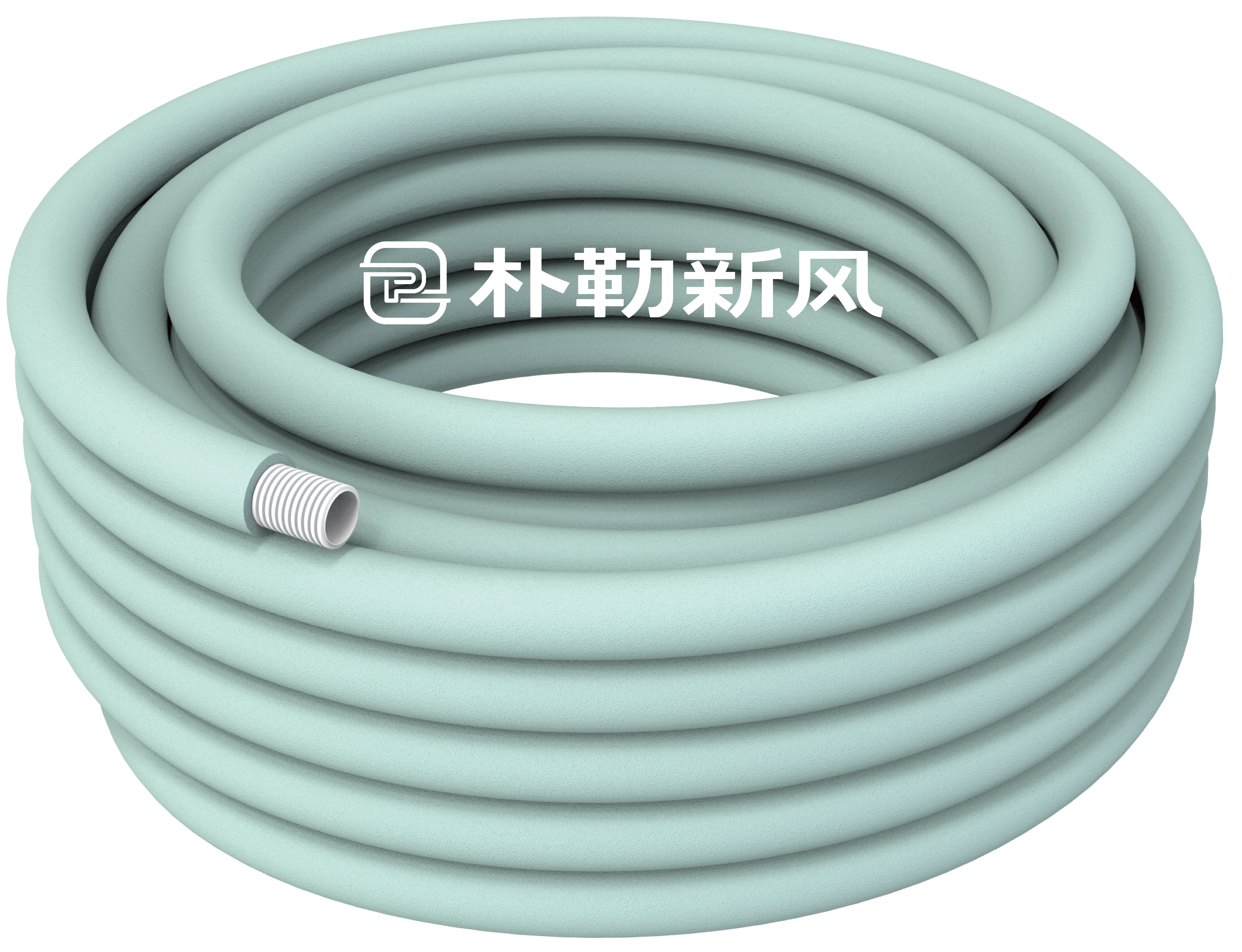 Polygon Sky Blue Fresh Air Flexible Insulated Circular Pipe