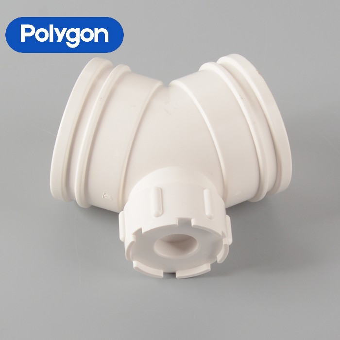 Akan Polygon PVC 45°Elbow with cleanout